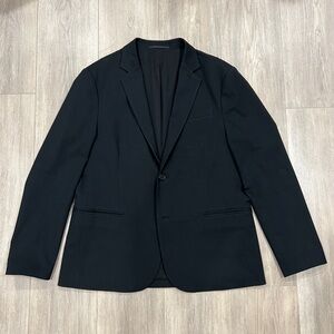 ALLSAINTS Men's Black 'Altair' Blazer Jacket, MEDIUM, Sample, Cotton